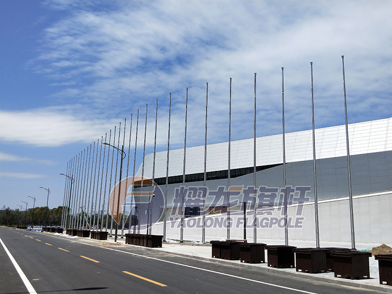 青島世界博覽城旗桿