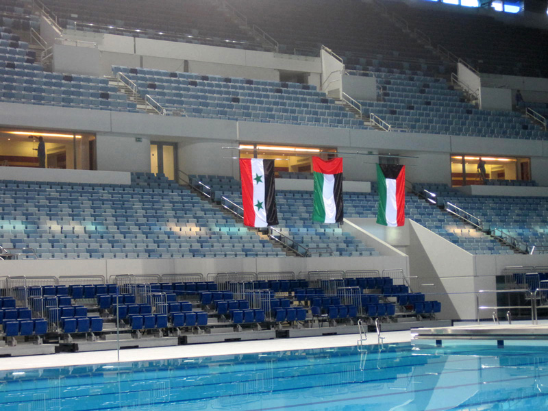 迪拜體育館頒獎旗桿