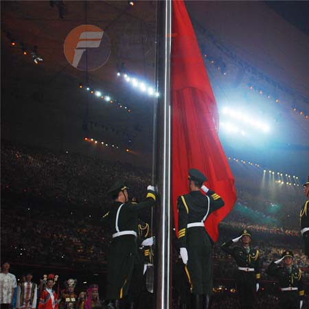 奧運鳥巢升旗儀式旗桿